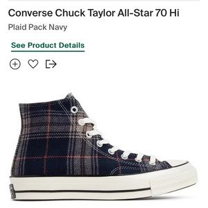 Converse All Star Plaid High Tops